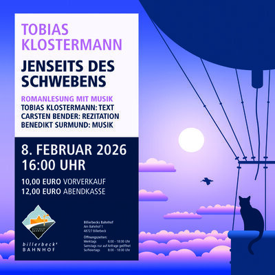 Plakatmotiv Lesung Tobias Klostermann